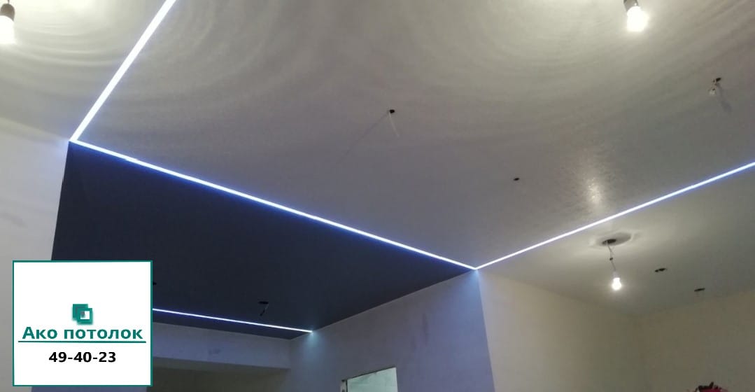 Монтаж натяжных потолков в Омске цена за 1 м2