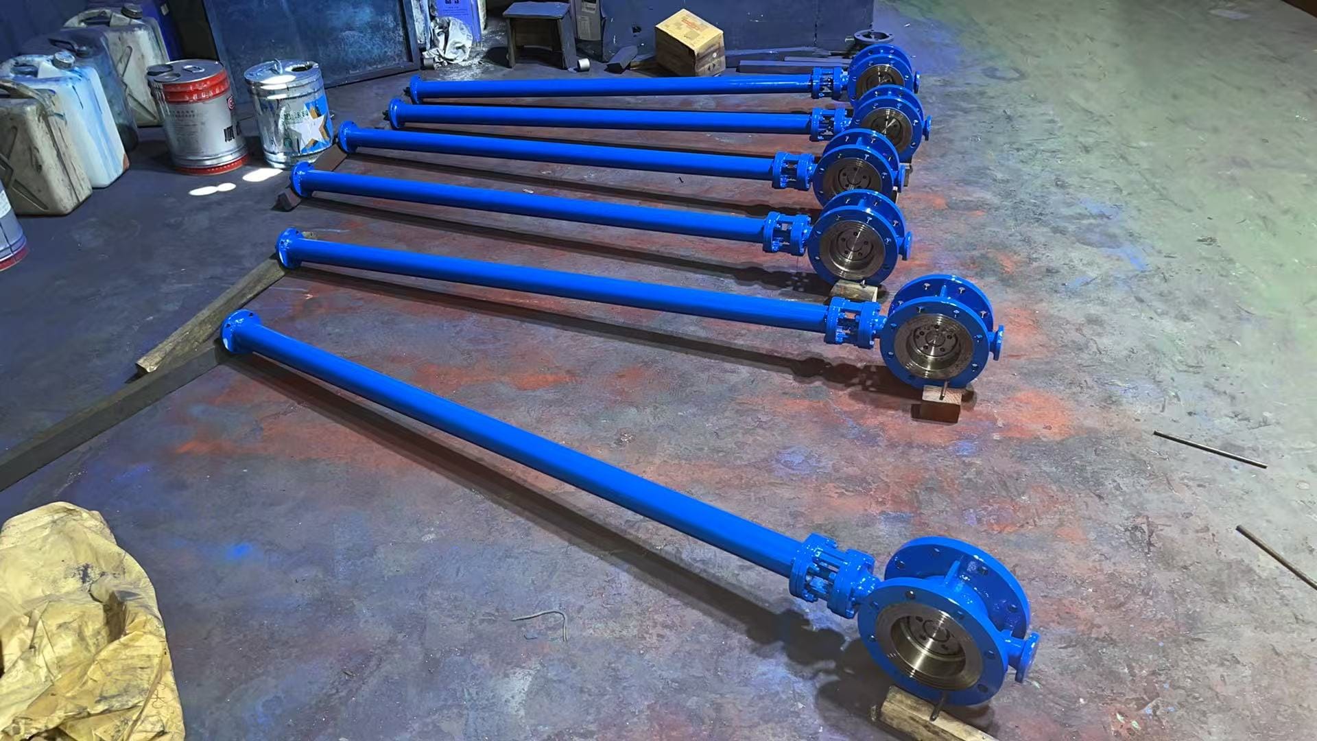 Затвор дисковый трехэксцентриковый стальной с удлиненным штоком