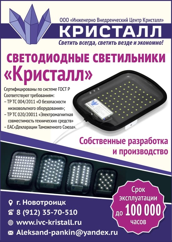 Светодиодный светильник «Кристалл» — фото 2