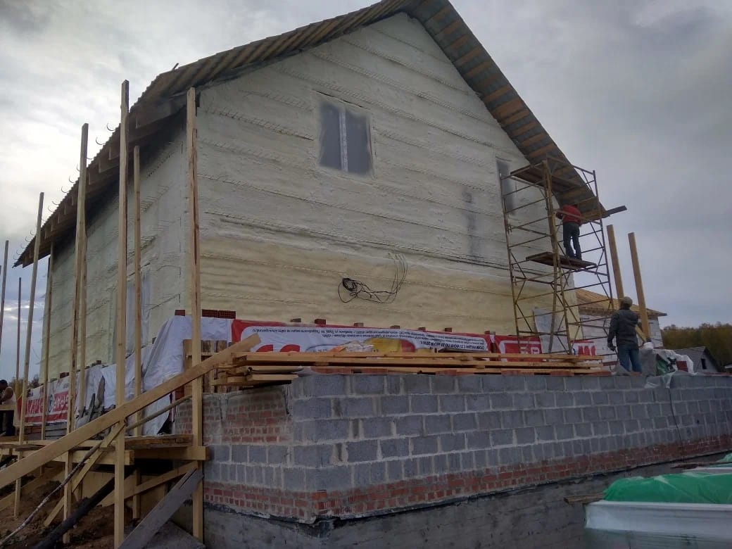 Теплоизоляционные работы ,        утепление методом напыления ППУ — фото 10