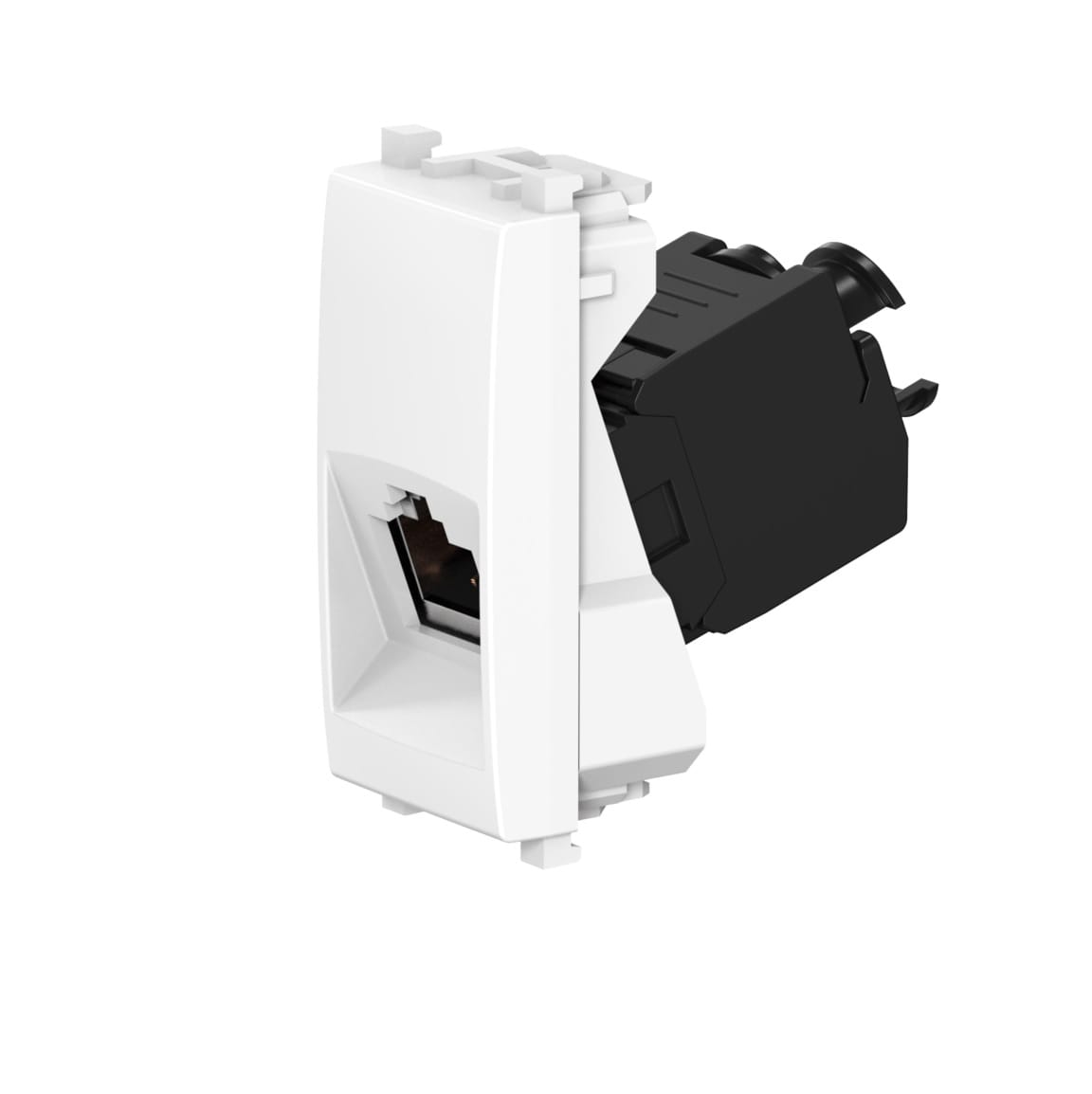 Розетка CADUCEUS ALING EXPERIENCE компьютерная, с модулем Keystone RJ45 8P8C cat.6, FTP, модульная, для скрытой проводки, механизм