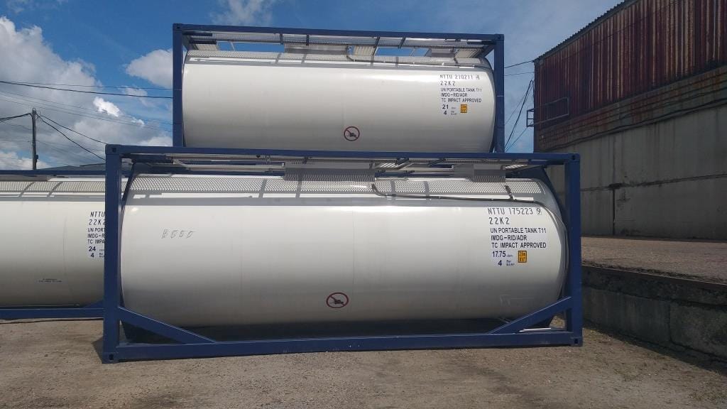 Танк-контейнер тип Т11 объём 18м3 для перевозки компонентов эмульсионных взрывчатых веществ, новый. — фото 3