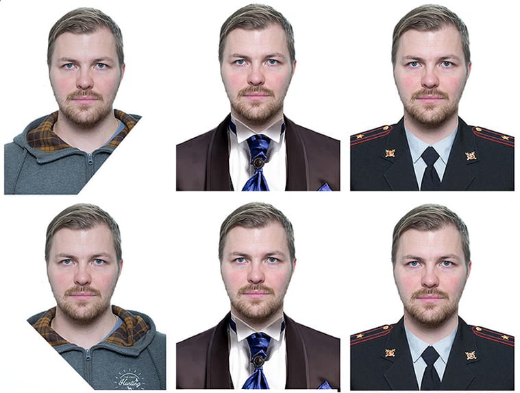 Фото на документы, удаленная обработка, подставить форму, костюм, коррекция лица, возраста и веса — фото 4