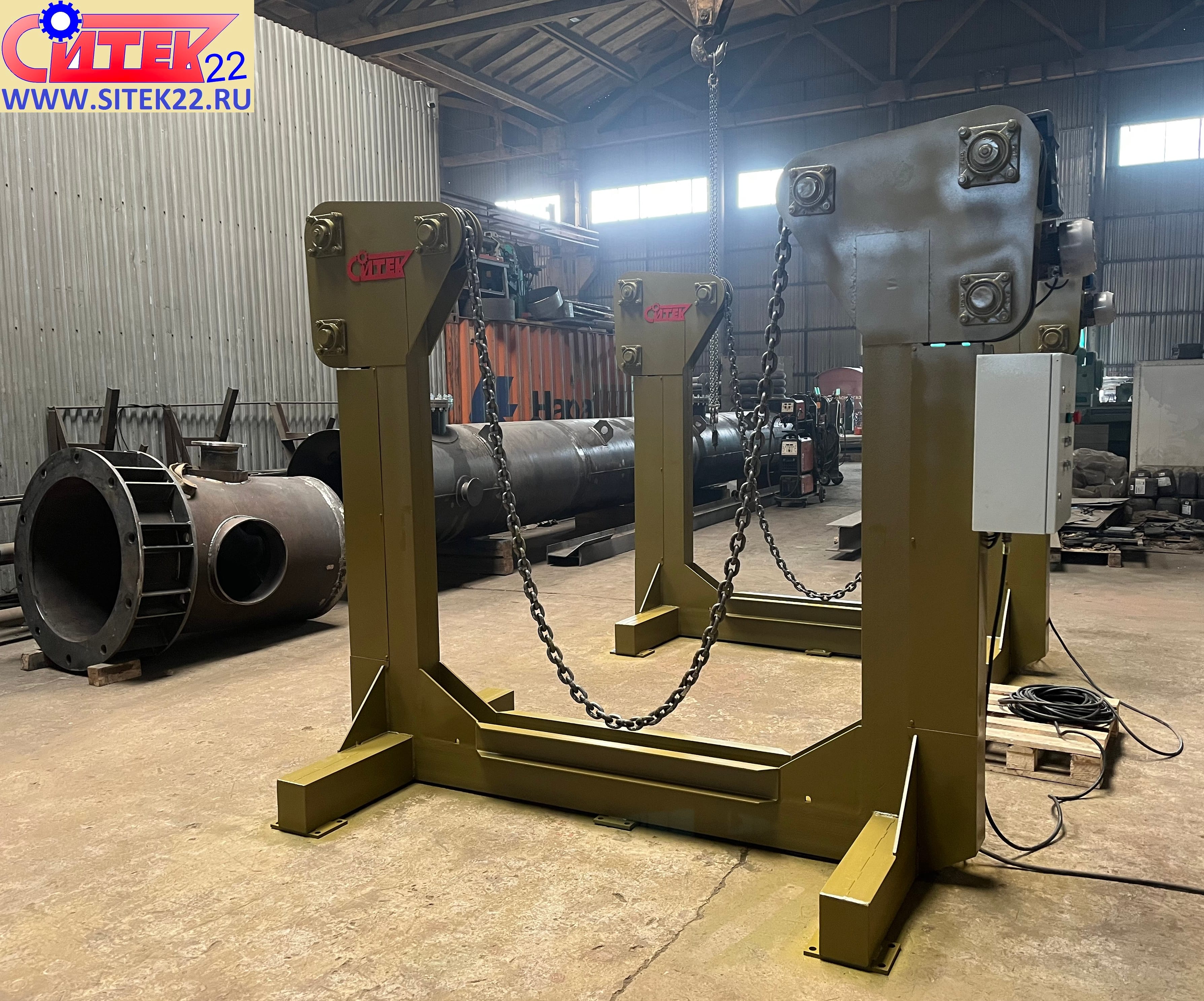 Кантователь цепной КЦ-6 и КЦП-6 с подъемом и опусканием изделия СИТЕК — фото 3