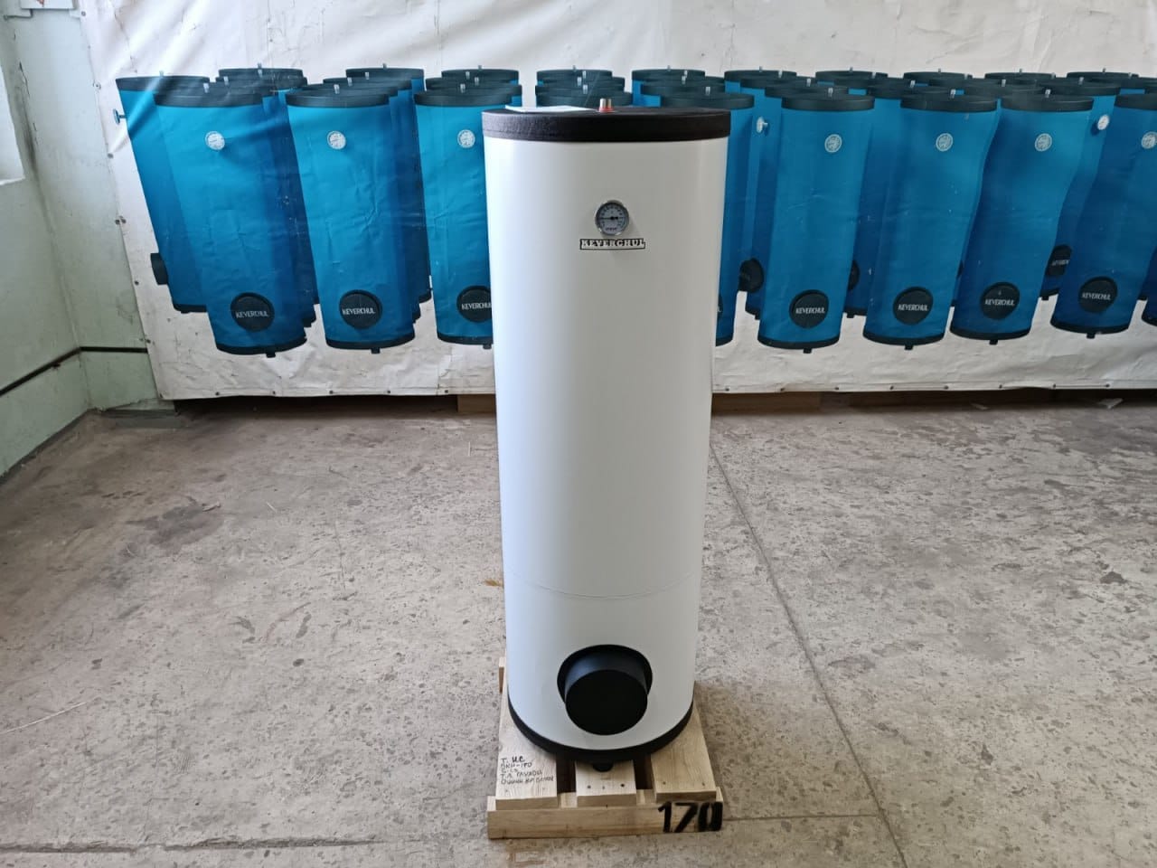 Бойлер косвенного нагрева БКН-200 литров с технолюком — фото 3