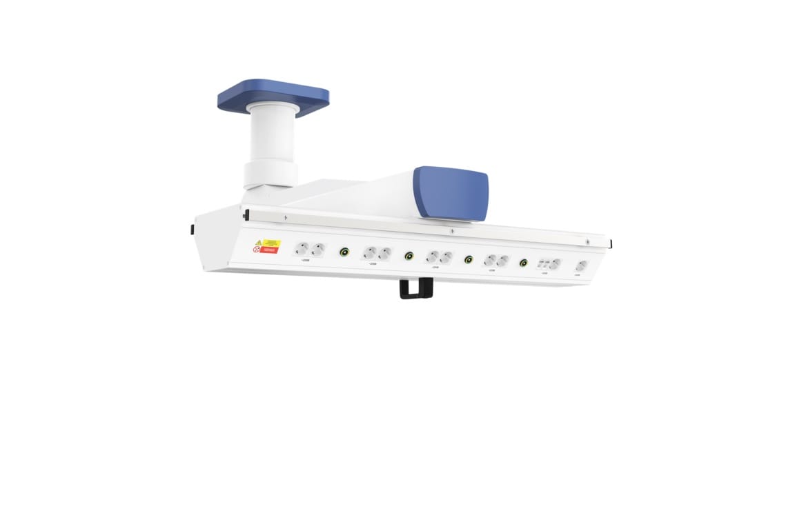 Потолочная медицинская консоль одноплечевая CADUCEUS C1E-AL