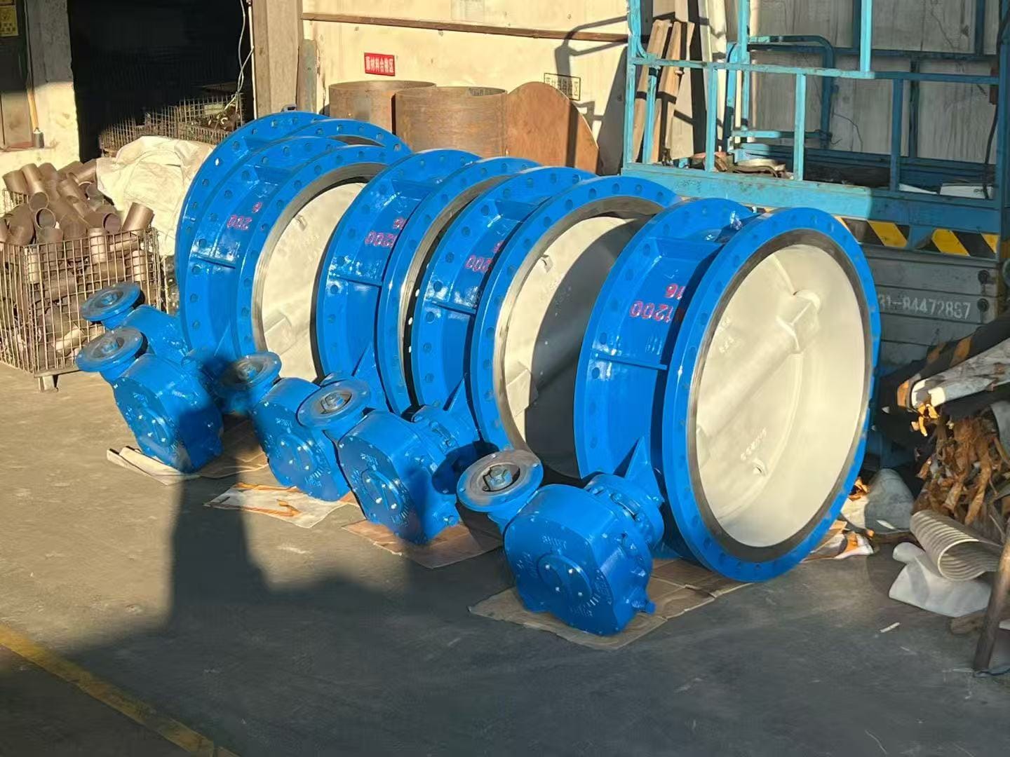 Затворы дисковые поворотные стальные под приварку, ру25 ду800, WCB — фото 2