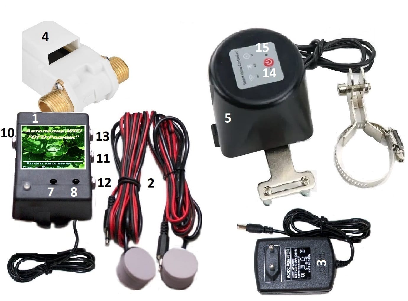 Автополив «ОГО-Родник-Wi-Fi-ЭПШВ_АН1-ИД-ЭПШВ-220»