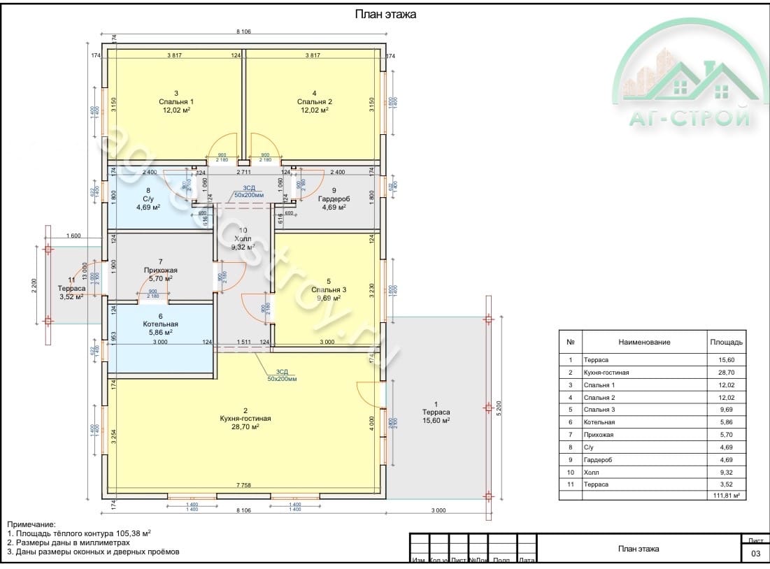 Домокомплект 48 м2 из сип панелей — фото 10