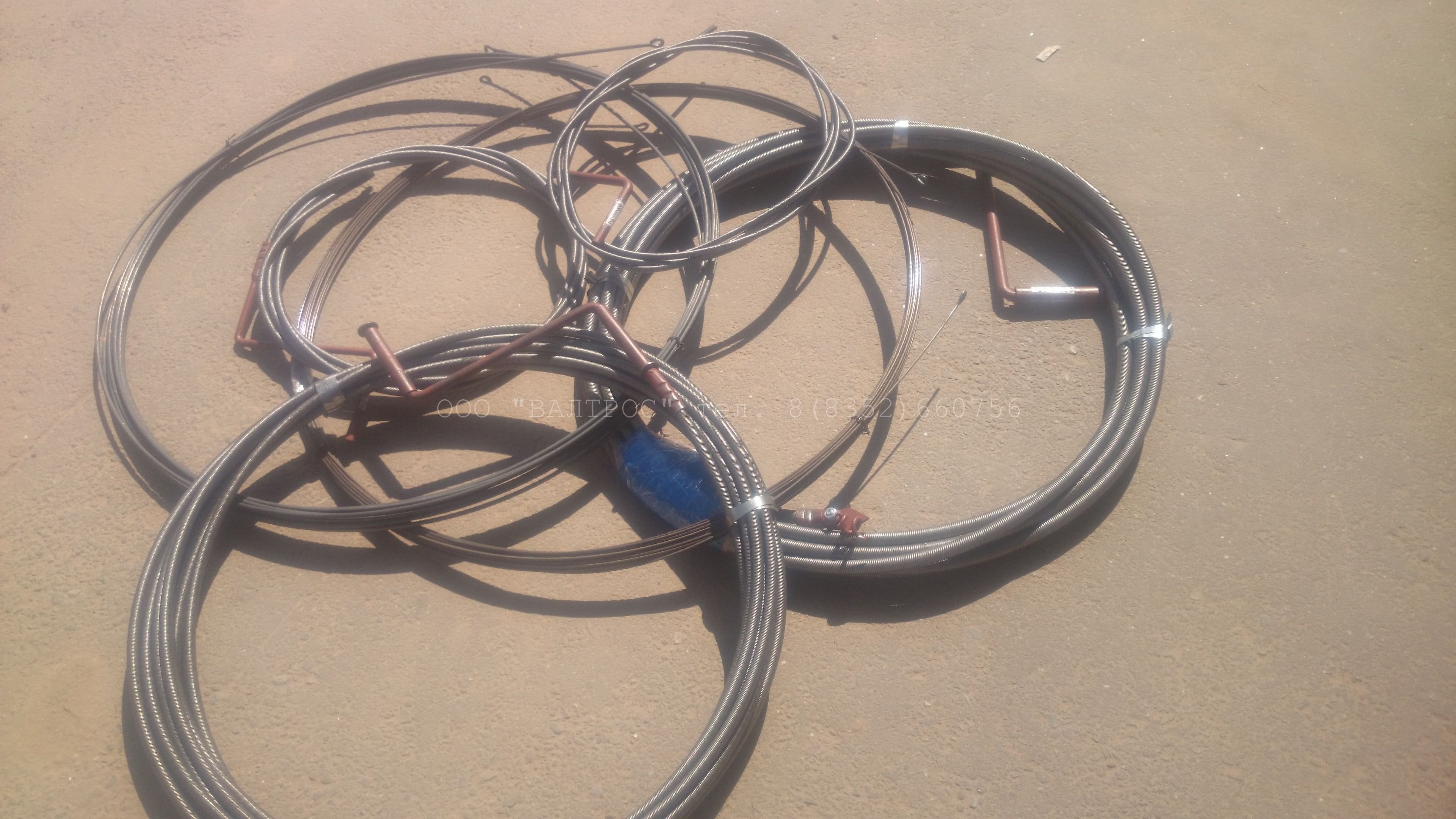 Трос сантехнический для прочистки канализации дм.8 мм, длина 5 метров — фото 2