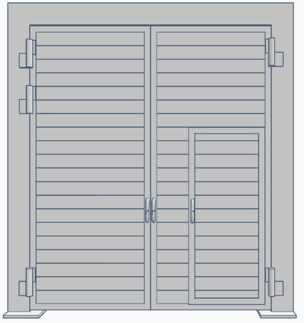 Ворота сэндвич ВР 30х30-УХЛ1, серия 1.435.2-28