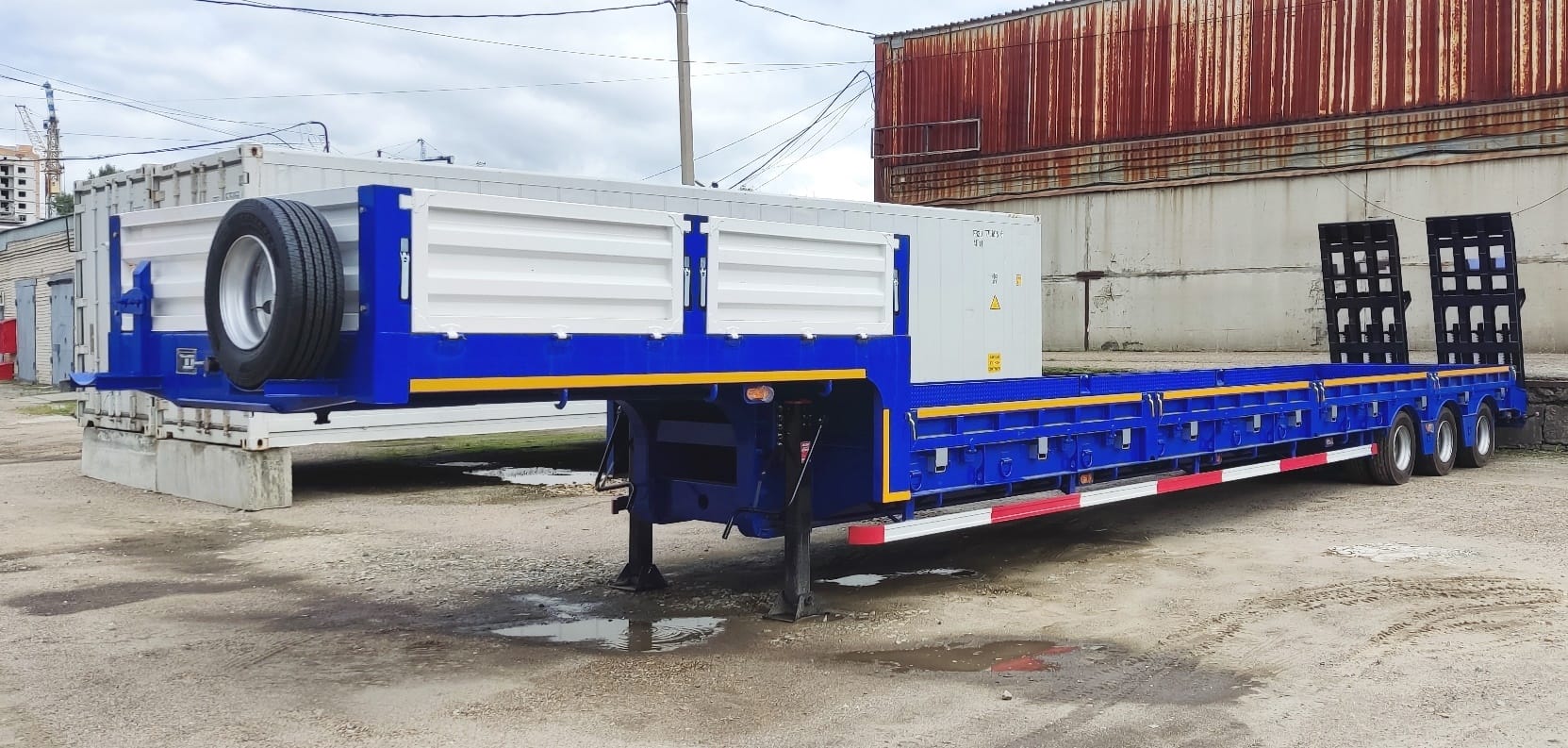 Полуприцеп-трал с трапами TONGYADA CTY9603TDPS низкорамный, 3-оси,  новый 2025 г.в.