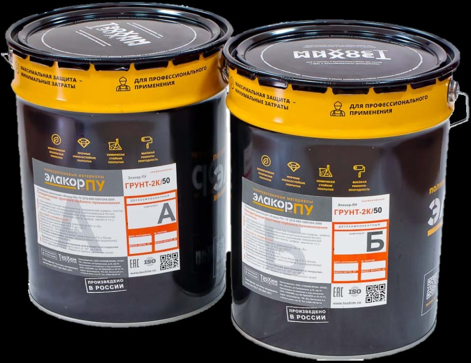 Грунтовка глубокого проникновения – Элакор-ПУ Грунт-2К/50
