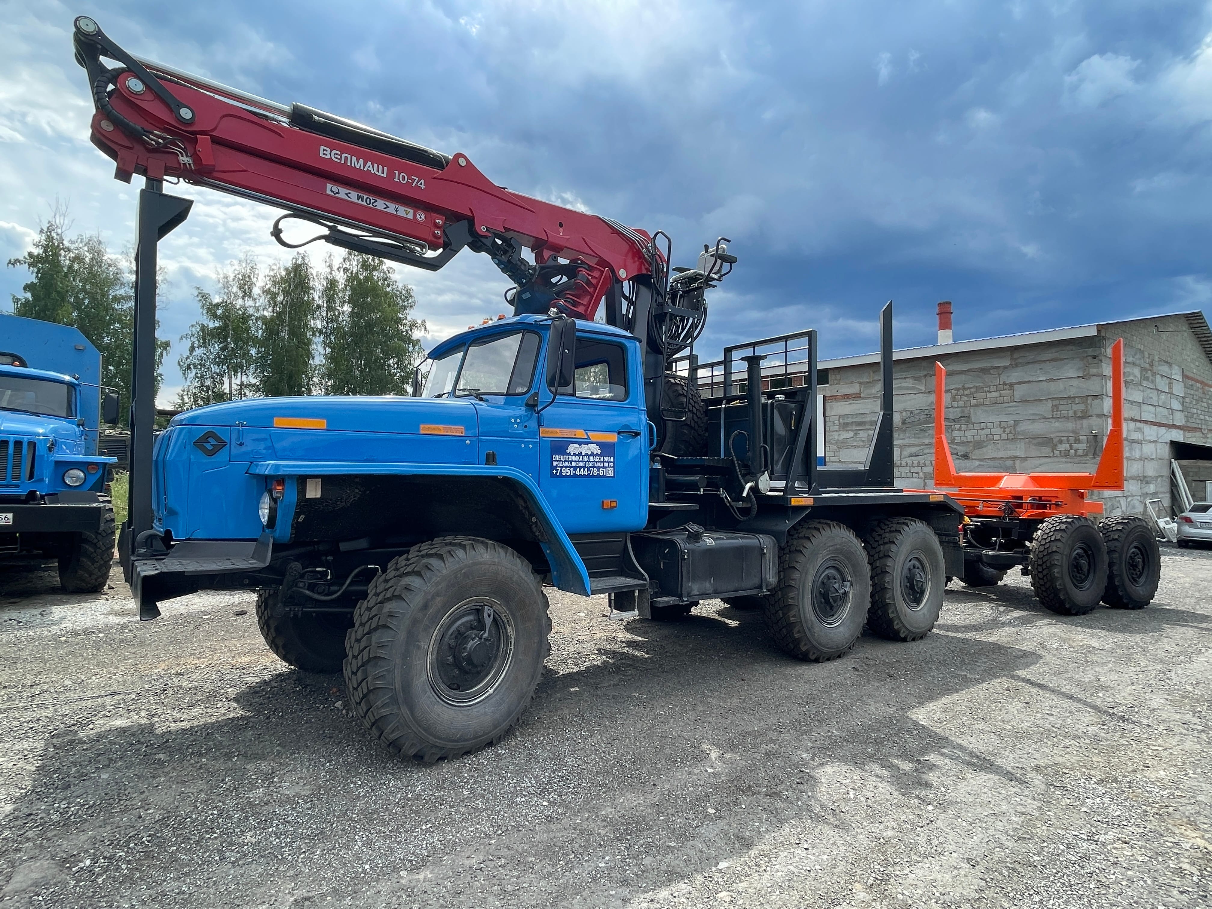 Лесовоз урал 4320 (усиленная рама) с манипулятором омтл-97