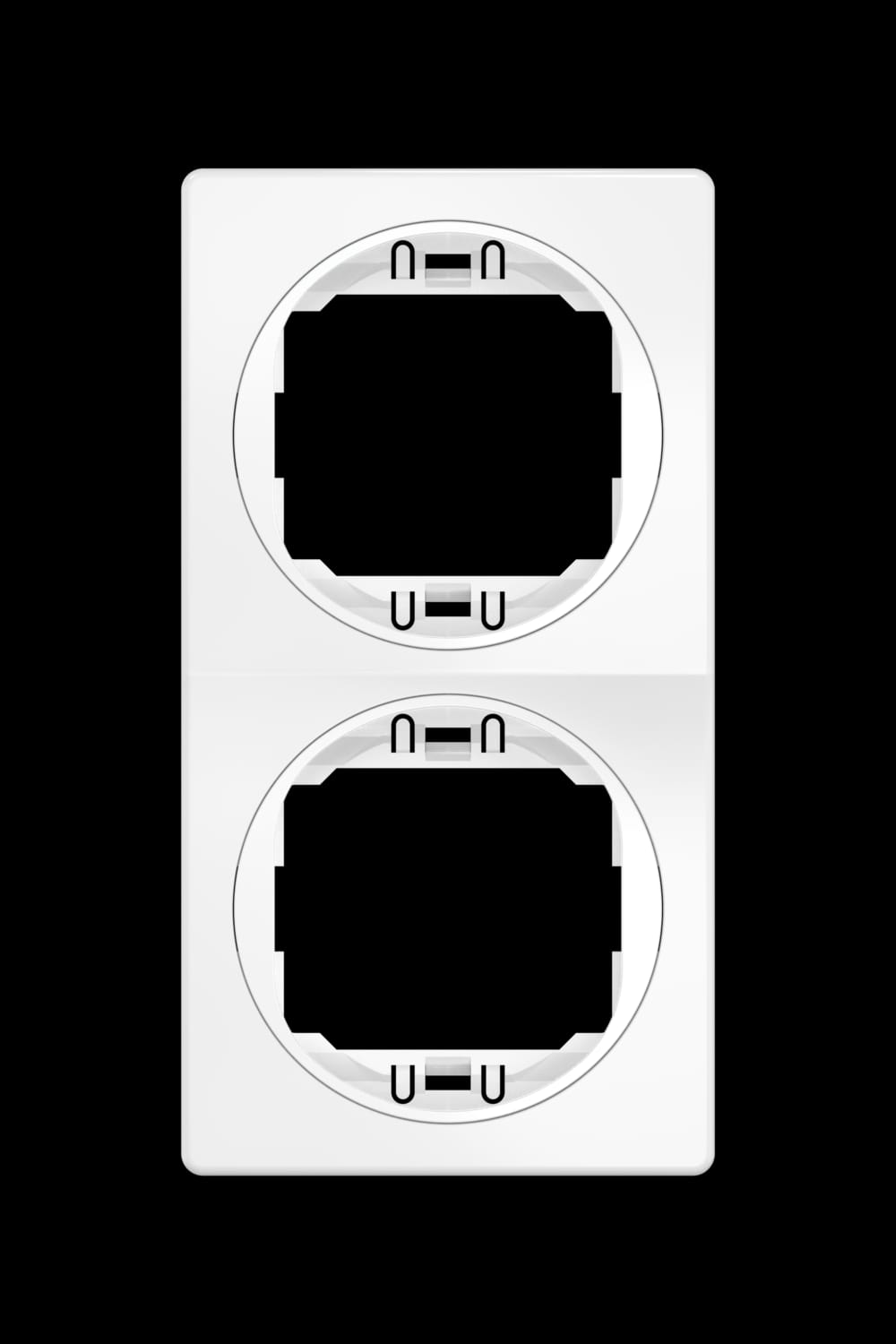 Рамка декоративная CADUCEUS ALING EON, двухместная, вертикальная