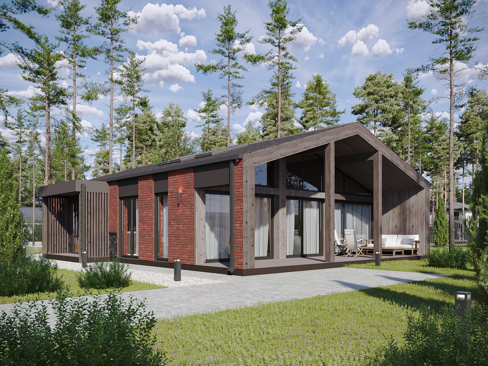 Каркасный дом под ключ с коммуникациями — фото 2