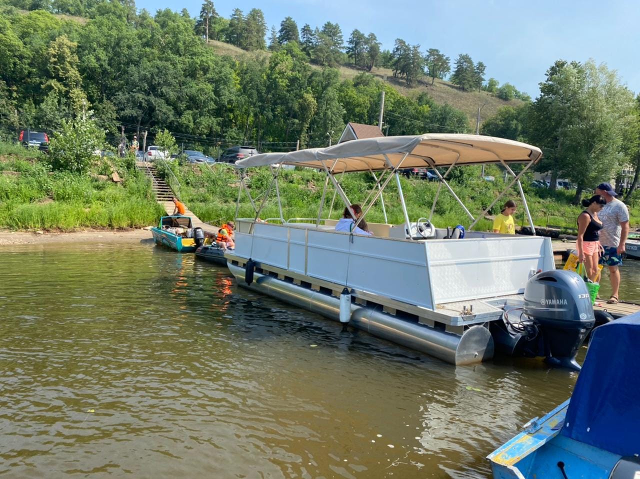 Катер алюминиевый понтонный тримаран Турист-720&amp;amp;amp;amp;amp;quot; — фото 9