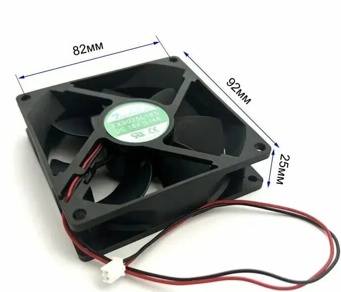 Вентилятор для бытового холодильника TX9025L 18S DC 18V 0.14A — фото 2