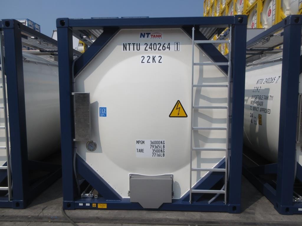 Танк-контейнер тип Т11 объём 24м3 для перевозки спиртосодержащей продукции, новый.