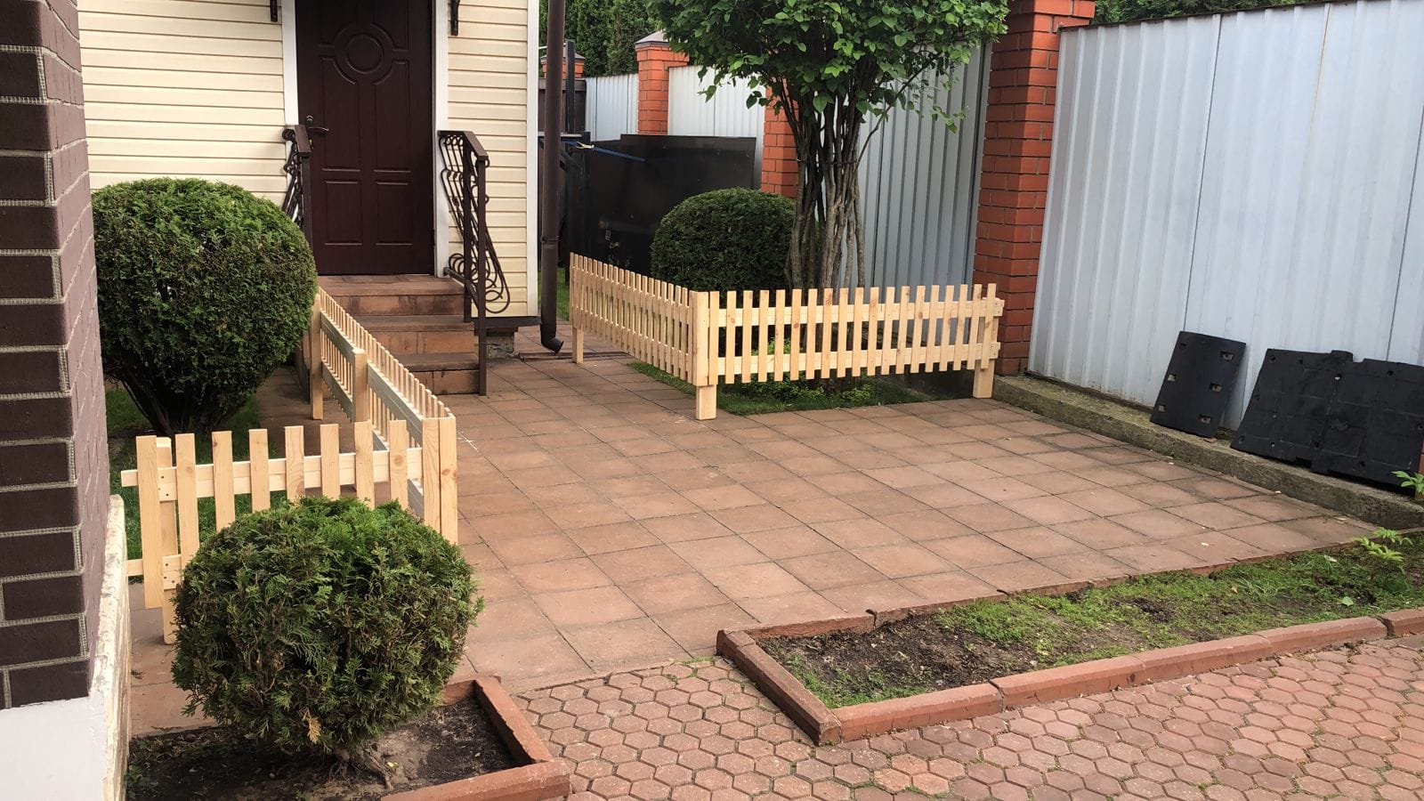 Заборы декоративные из деревянной рейки мастерская — фото 5