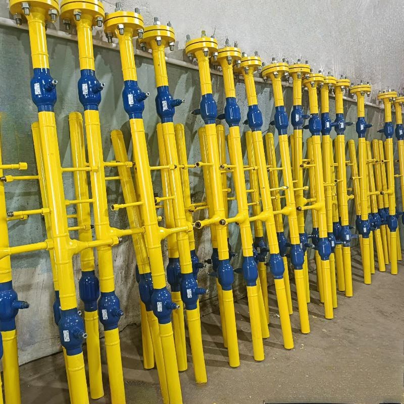 Стояк отбора газа с тремя отборами DN10