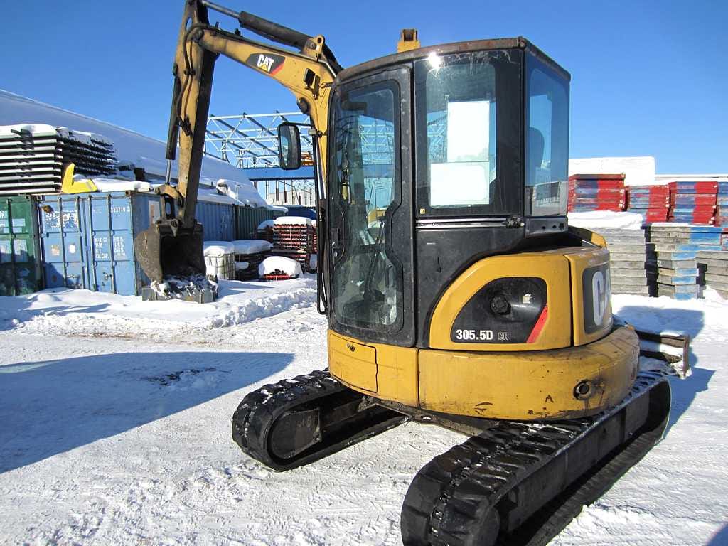 Миниэкскаватор CAT 305, 2012 г, 5,5 т, 3 ковша