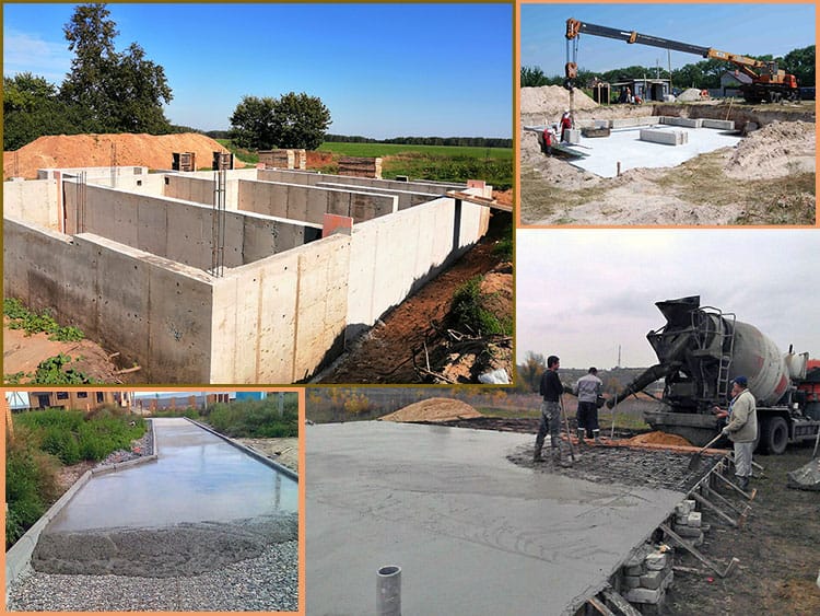 Бетонный фундамент в Пензе, бетонирование фундамента