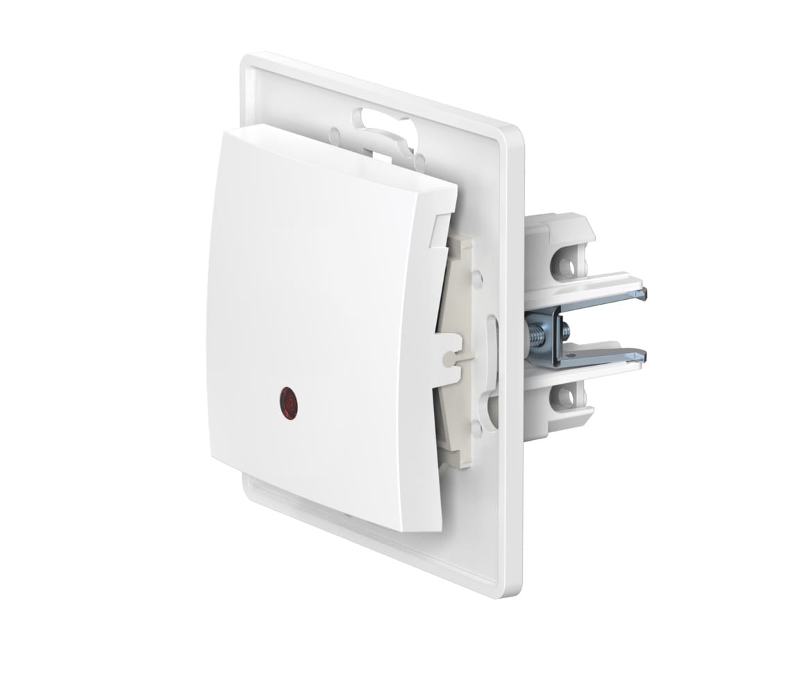 Механизм встраиваемого одноклавишного выключателя CADUCEUS ALING PRESTIGE с индикацией, 16АХ, 250В~, механизм