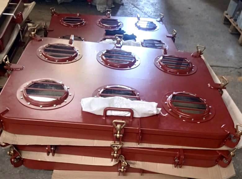 Крышка светового люка барашковыми задрайками 900х1200 — фото 2