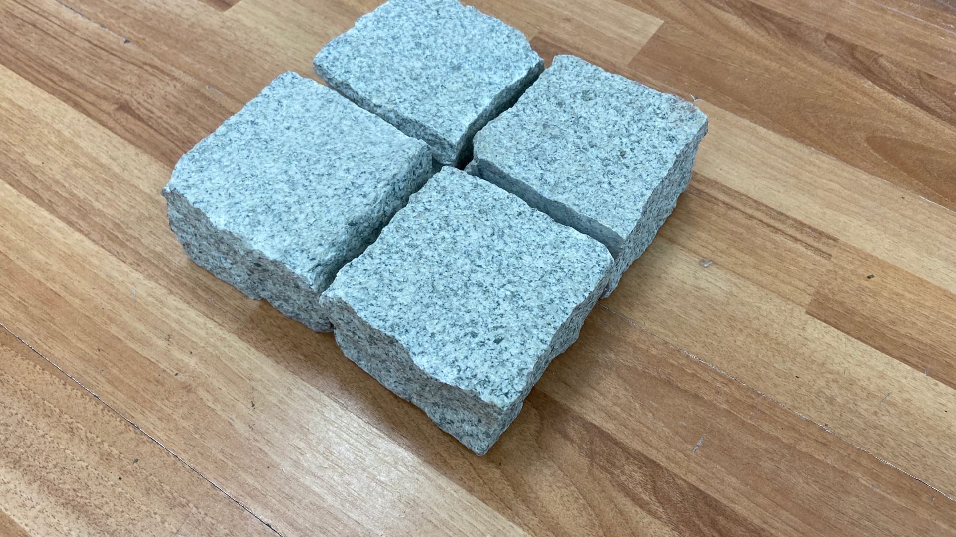 Брусчатка из гранита серый,   желтый — фото 2