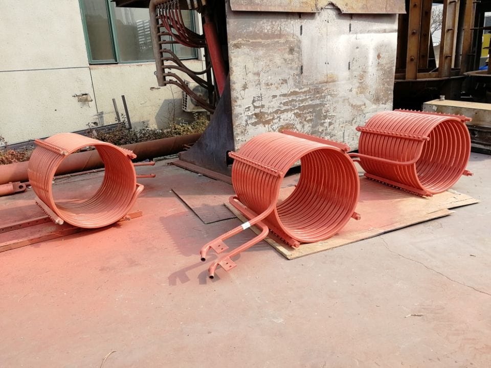 Индуктор для индукционной сталеплавильной печи