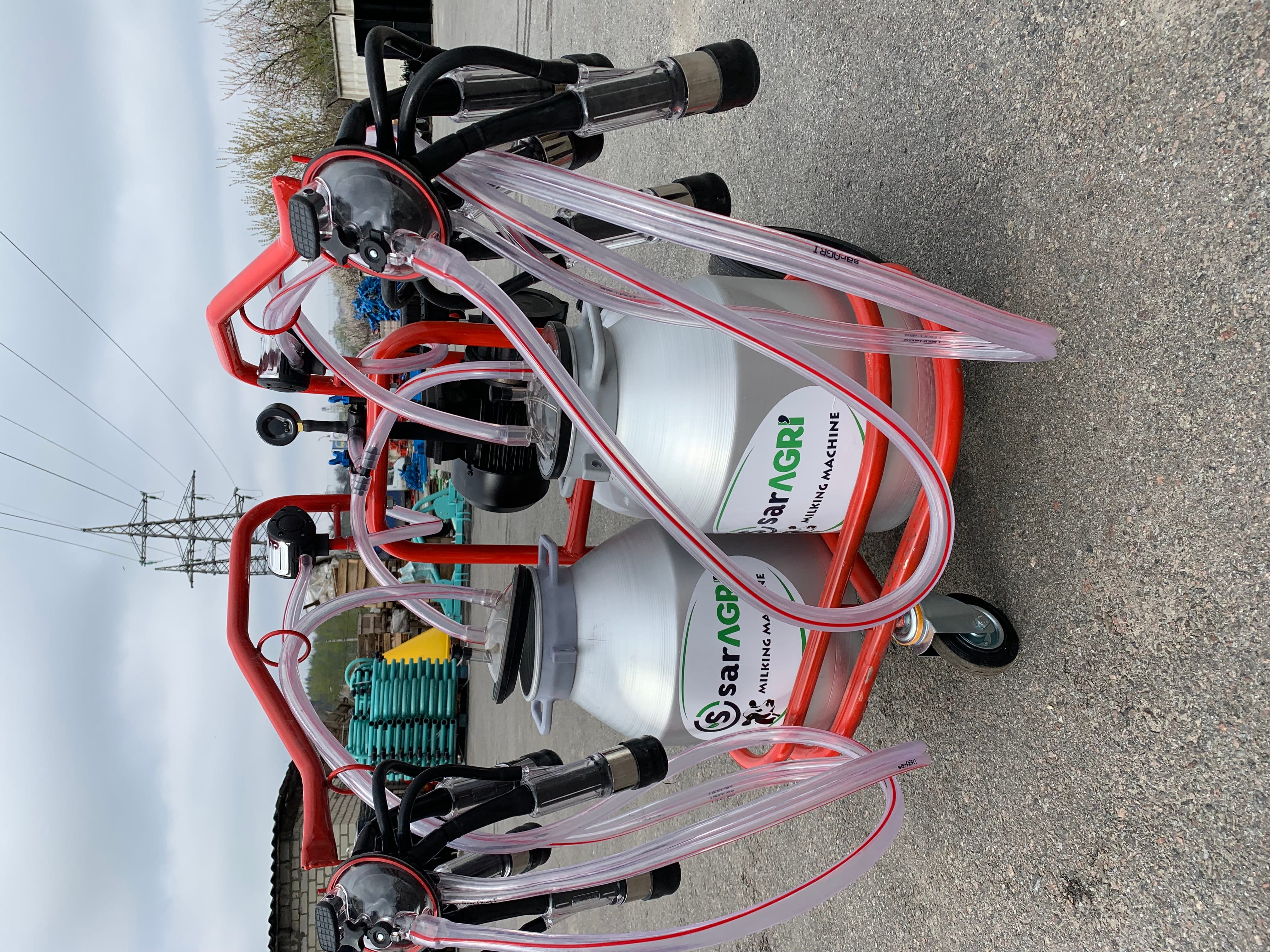 Турецкий доильный аппарат 2 бидона 2 пульсатора Telsar — фото 2