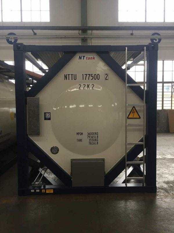 Танк-контейнер тип Т11 объём 18м3 для перевозки щелочных элементов, новый.