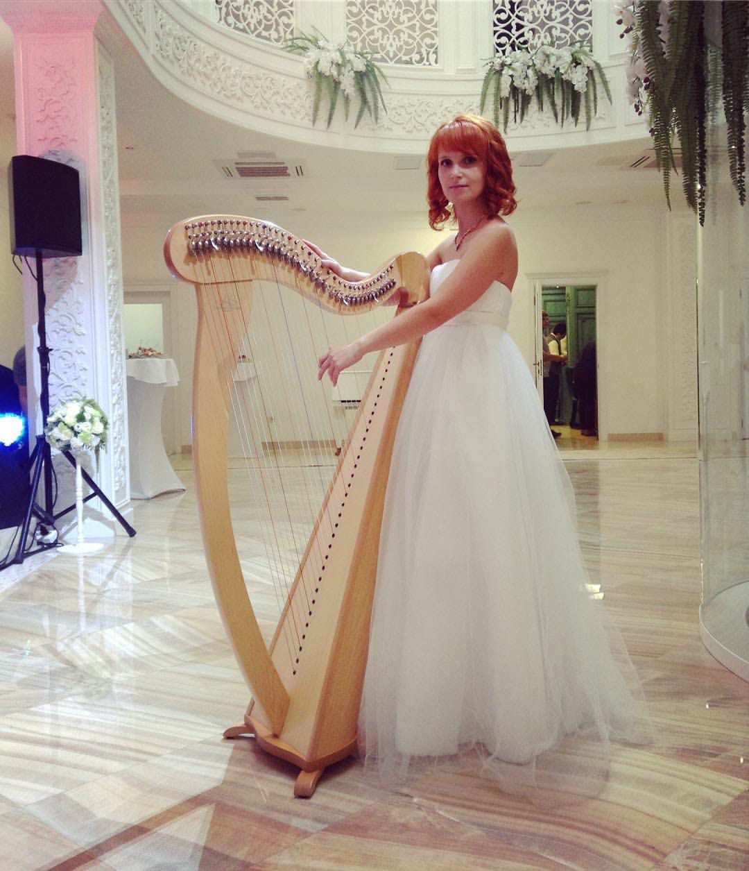 Арфистка,  арфа и скрипка,  арфа и флейта,  арфа и саксофон,  ансамбль арф. — фото 3