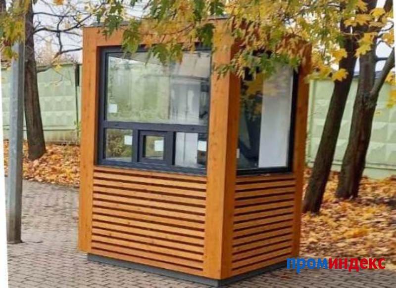 Постовая будка 1,6х1,6м, бруски лиственницы стиль эко — фото 2