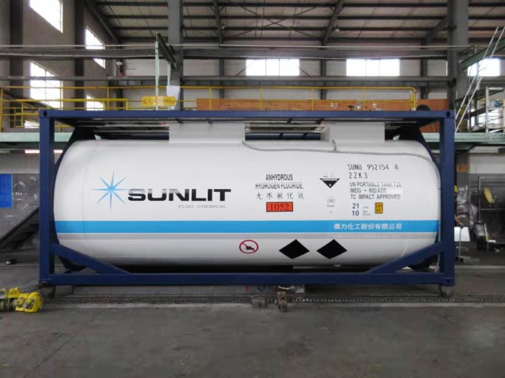 Танк-контейнер объём 21м3 тип Т20, для перевозки метансульфонилхлорида (мезилхлорида). — фото 4