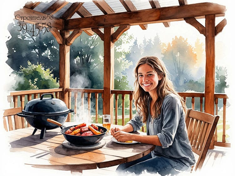 Пристройка веранды к дачному дому в Пензе Строитель-58 — фото 4