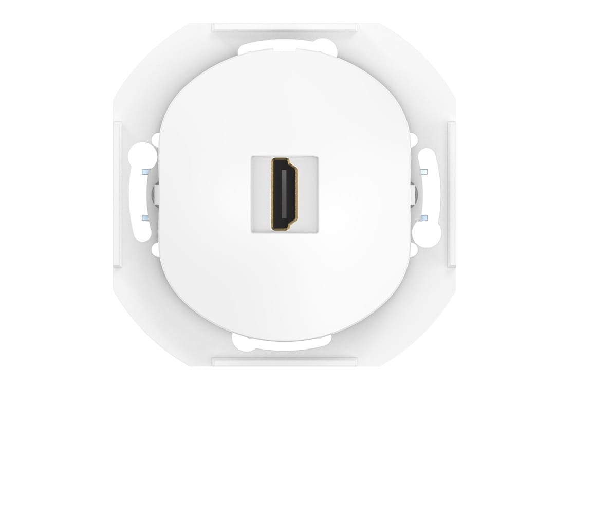 Розетка скрытой установки CADUCEUS ALING EON с модулем Keystone HDMI тип A-A, механизм