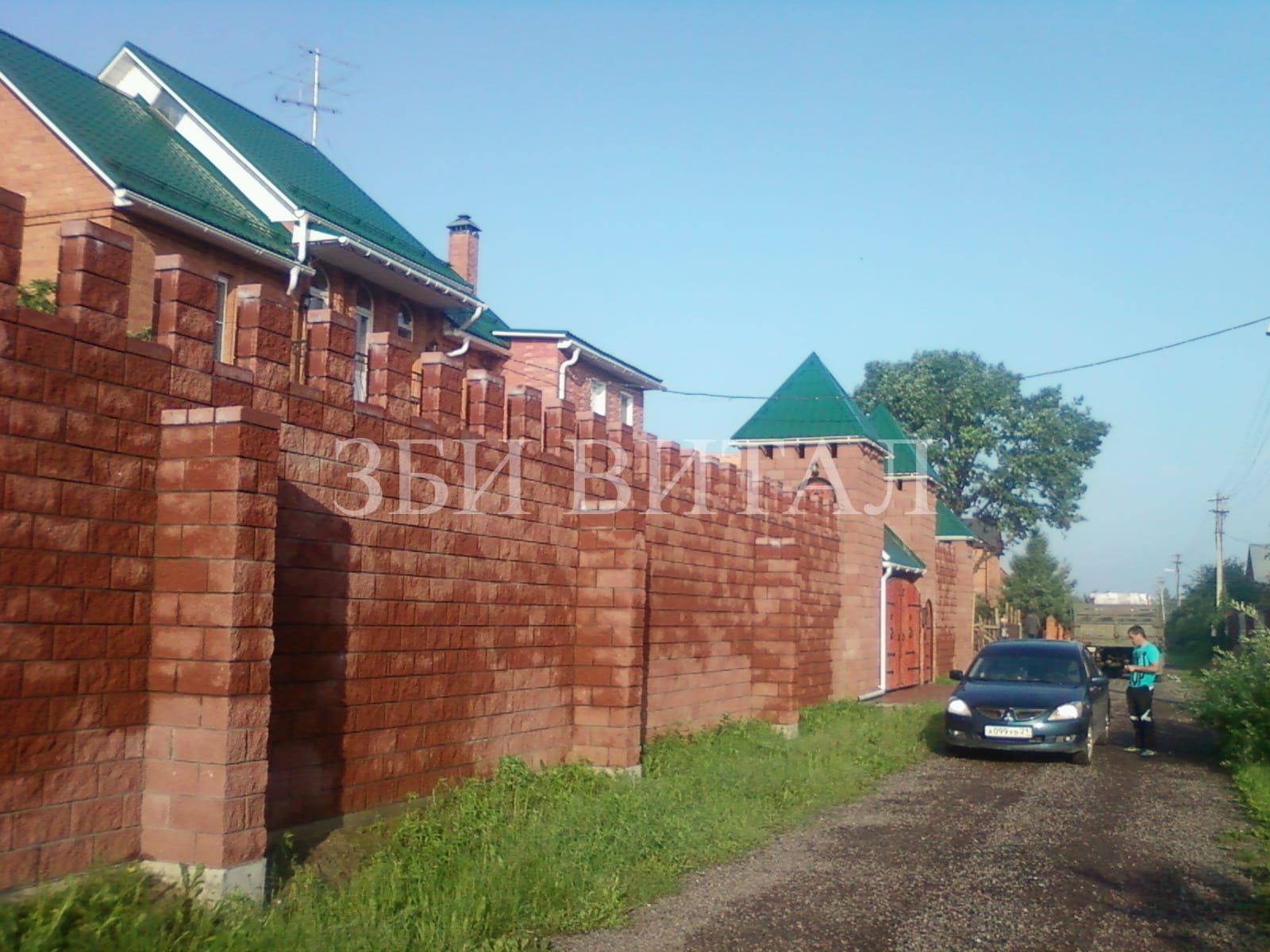Камень стеновой лицевой - Блок «рваный камень» для заборов и стен. — фото 3