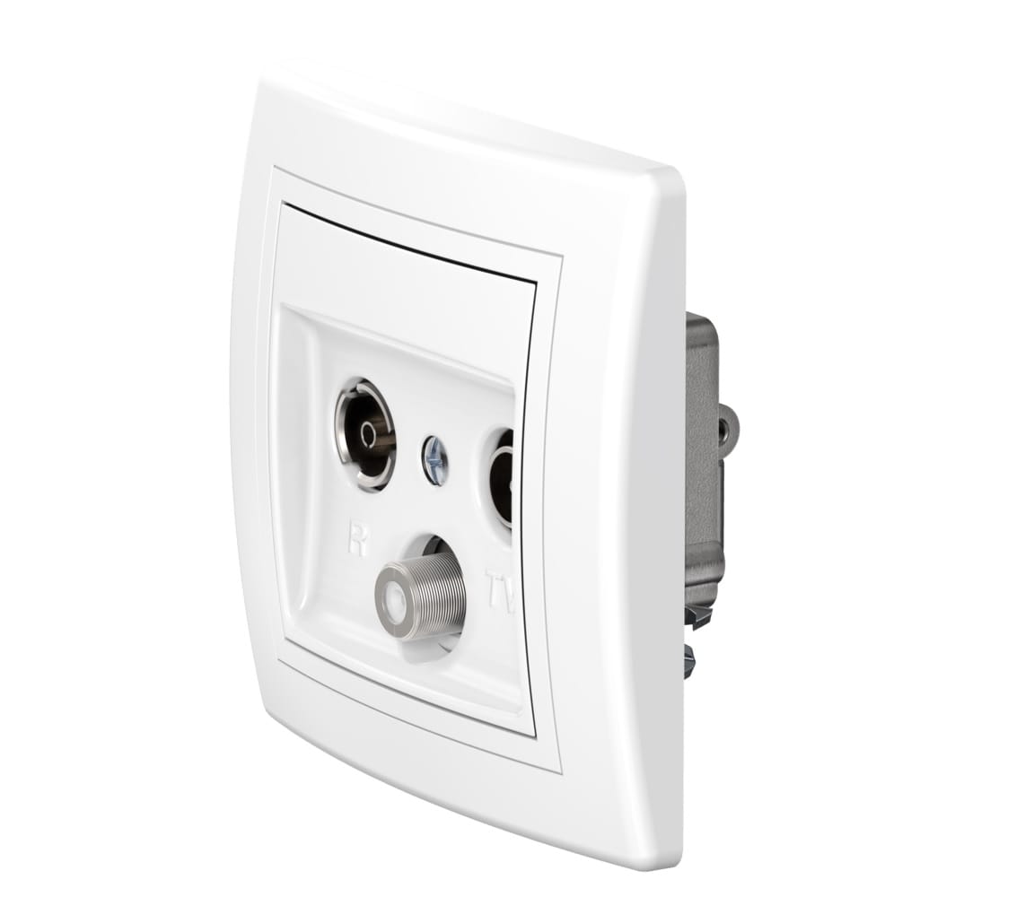 Розетка скрытой установки CADUCEUS ALING PRESTIGE антенная TV/FM/SAT, оконечная