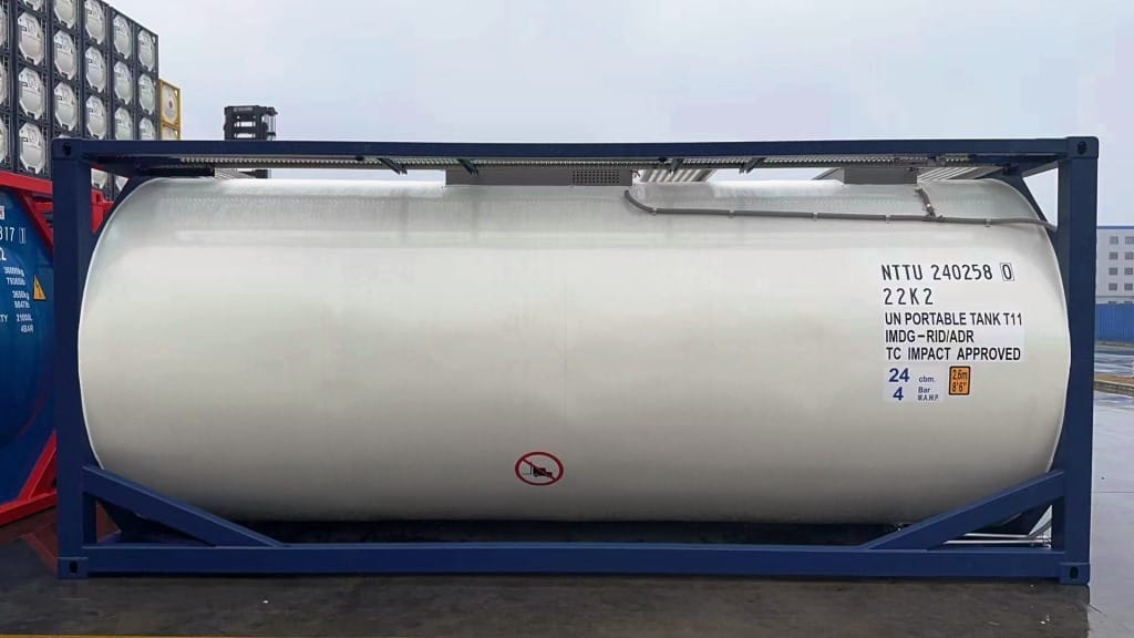 Танк-контейнер тип Т11 объём 24м3 для перевозки компонентов эмульсионных взрывчатых веществ, новый