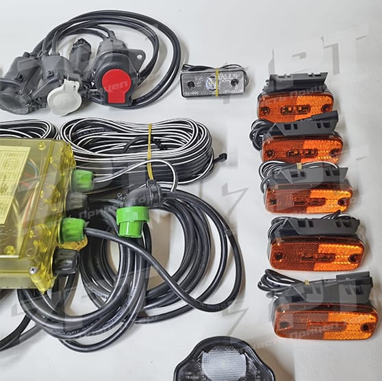 Комплект электрики на прицеп для полуприцепов тралов (провода, фонари) — фото 6