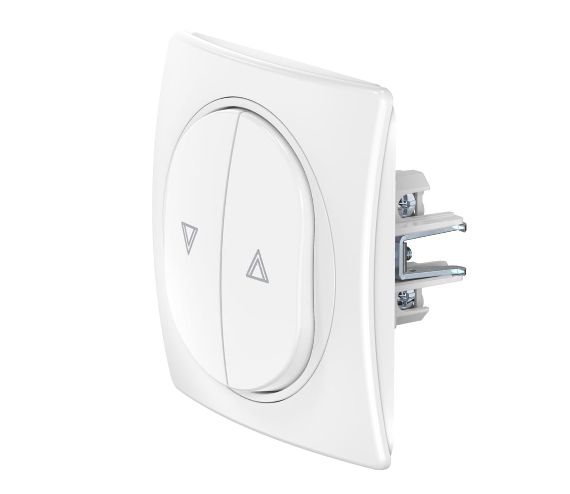 Выключатель скрытой установки CADUCEUS ALING EON, кнопочный, для рольставней, 10А, 250В~