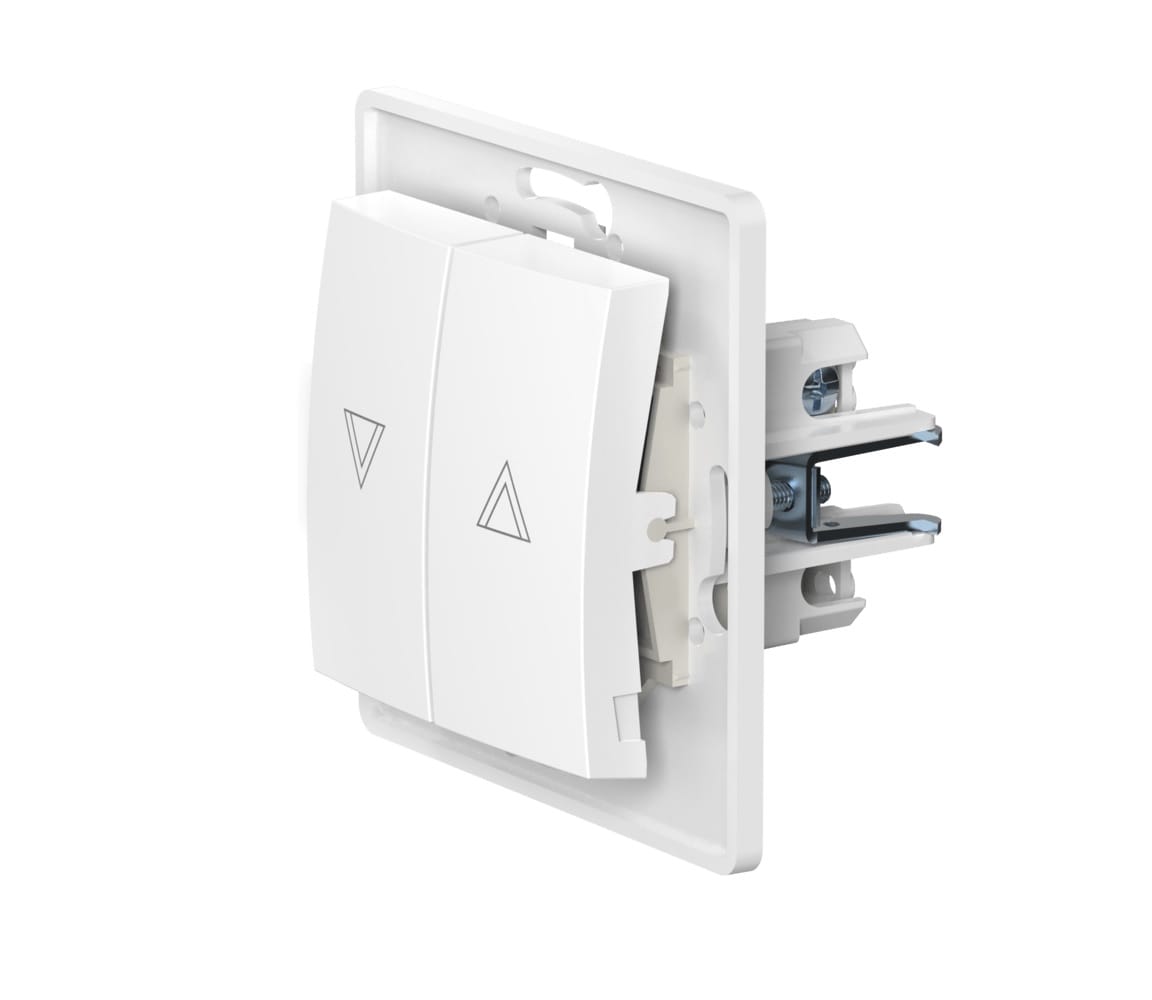 Выключатель скрытой установки CADUCEUS ALING PRESTIGE кнопочный для рольставней/жалюзи, 10А, 250В~, механизм