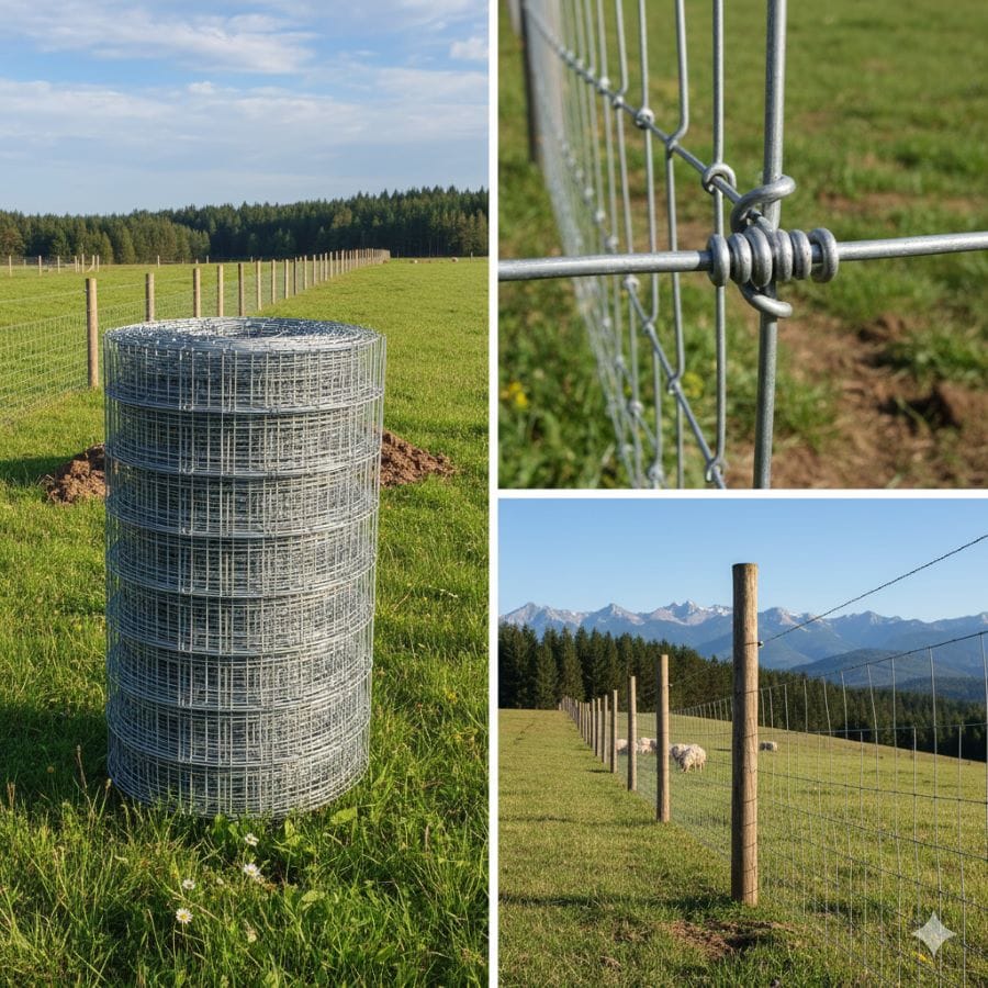 Шарнирная сетка для фермеров и дорог (узловая, лесная) — фото 2