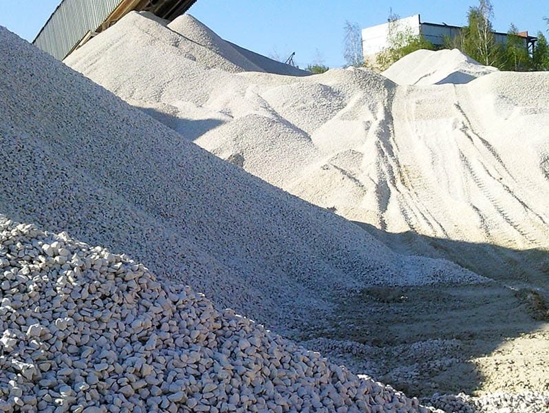 Отходы щебня известняка Медведь Гора с доставкой