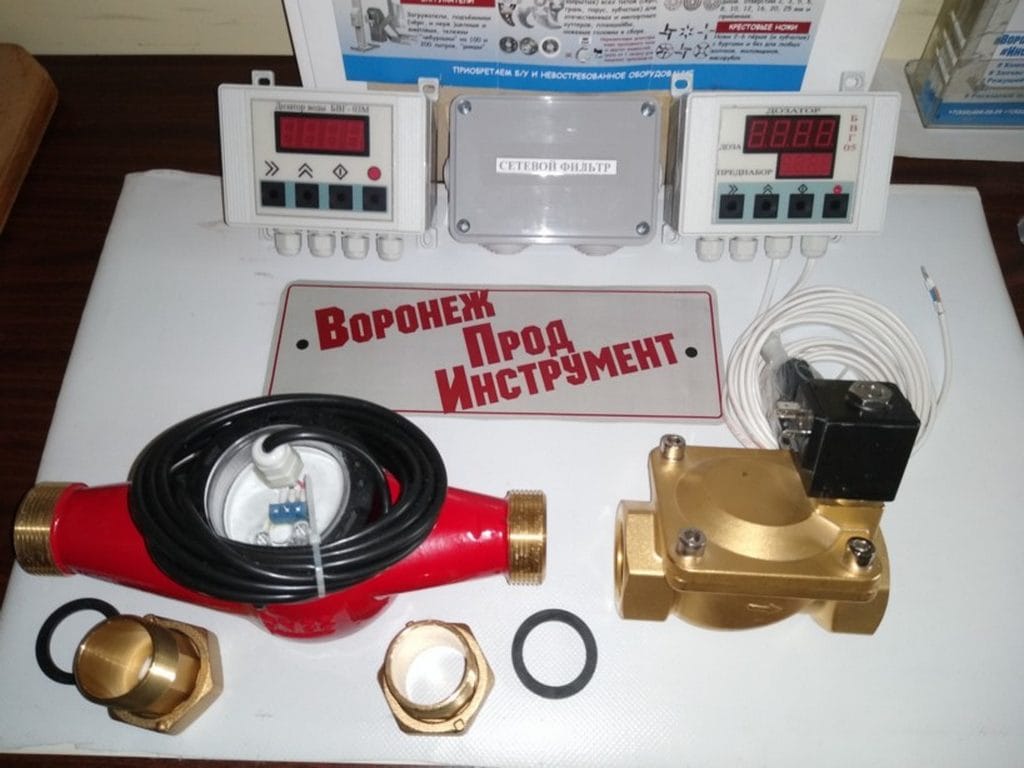 Дозатор жидкости проточный универсальный БВГ-03М, до 99 л, ОПД 2,5%, Ду 32, комплект — фото 2