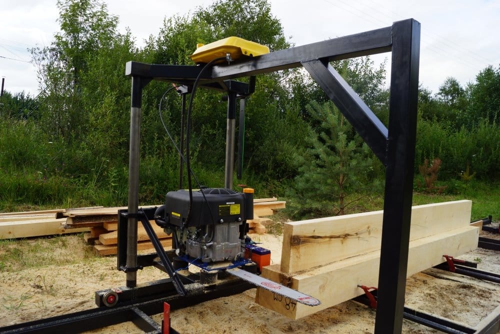 Пилорама бензиновая шинная БПШ 6,7,12,13л.с(новая, про-во) — фото 6