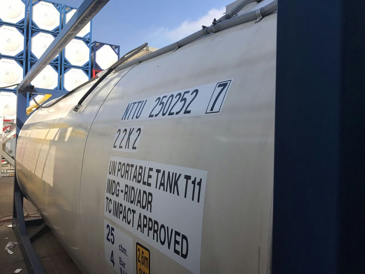 Танк-контейнер объём 21м3 тип Т11, для перевозки изофталевой кислоты. — фото 5