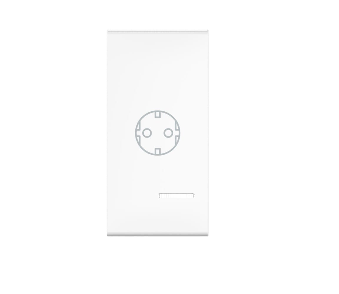 Клавиша CADUCEUS ALING EXPERIENCE, 1М, с символом "розетка", с индикаторным окошком